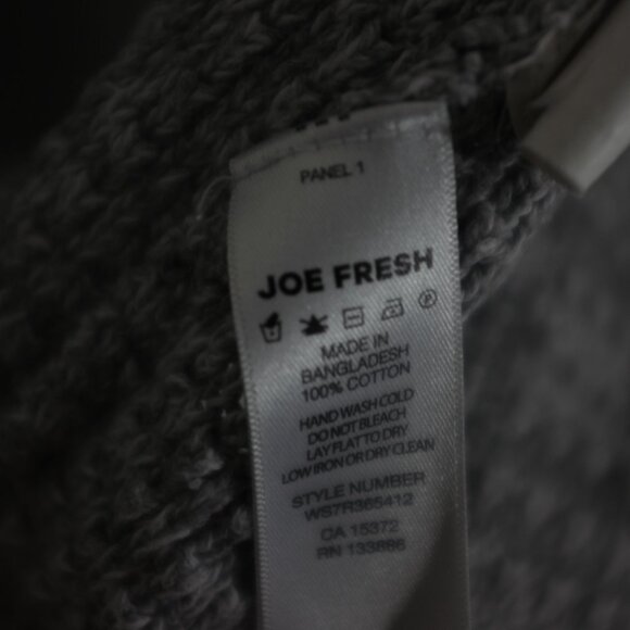 COPY - Joe Fresh grey knitted heather open cardigan 100% cotton size XL - Picture 10 of 11